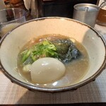 自家製麺つけ麺 紅葉 - 清湯の味玉付き