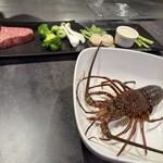 松本食 燎 KAGARIBI - 鉄板　伊勢海老&ステーキコース