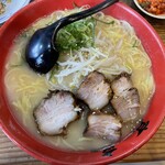 亭亭 - 亭亭ラーメン800円＋麺大盛り（焼豚2枚増量）300円