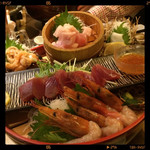 刺身の盛り合わせ