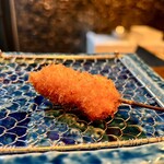 創作串カツ 坊也哲 - 合鴨ロースと白ねぎ