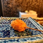 創作串カツ 坊也哲 - チーズとしその豚バラ巻き