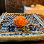 創作串カツ 坊也哲 - 里芋かき揚げ