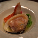 表参道うかい亭 - 金目鯛とハマグリのグリエ サフランのナージュ 2014.12.2x