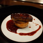 表参道うかい亭 - フォアグラのポワレ 洋ナシのタタン仕立て 2014.12.2x