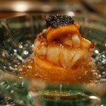 表参道うかい亭 - オマール海老とウニのジュレ ベルーガキャビアを添えて 2014.12.2x