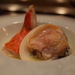 表参道うかい亭 - 金目鯛とハマグリのグリエ サフランのナージュ 2014.12.2x