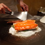 表参道うかい亭 - タラバガニがきれいなオレンジ色に 2014.12.2x