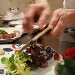 表参道うかい亭 - 目の前で黒トリュフをたっぷり 2014.12.2x