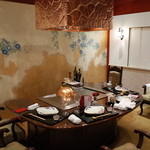 表参道うかい亭 - この日の個室（朝顔）の様子 2014.12.2x