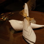 表参道うかい亭 - 素敵なナプキンのセッティング 2014.12.2x