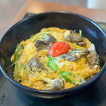 甲南パーキングエリア（上り線） - 炭焼き風近江鶏の親子丼 ～蘭王のせ～☆