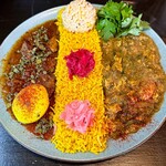 スパイス食堂 かもめ - かもめプレート＆スパイスタマゴ