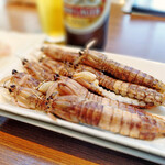 まるは食堂 - しゃこの塩ゆで