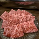 焼肉 ラッキー - 特上カルビ二人分1276円