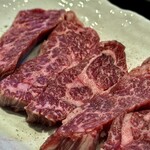 炭火焼肉くらた - 国産上ハラミ・塩(\1,700)