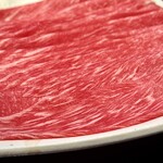 炭火焼肉くらた - しゃぶしゃぶ定食　プレミアム牛肉・梅(\2,000)
