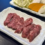 炭火焼肉くらた - 国産上ハラミ・塩(\1,700)
