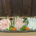 炭火旬肴 鳥千 - 鰆、メバル、アオリイカ