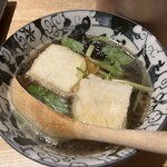 蒸し屋清郎 - 豆腐と茄子の揚げ出し、ふんわり甘くてイイ！