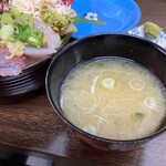 東所沢 大三元 - 味噌汁は少し遅れて出てきた