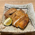 そばきり 邦や - 恵那鶏の粗挽きそば粉焼き