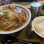 三宝亭 - 酸辣湯麺半ライス
