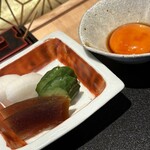 銀座 四代目 高橋屋 - 糠漬と、奈良漬美味しかったな〜黄身を潜らせるとまろやか