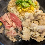 ペッパーランチ  - チキン＆ビーフペッパーライスS、アップ
