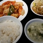 中華料理 成都 - ランチセット酢豚600円税別