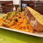 Brasserie IIDA - 本日のパスタランチ(横接写)