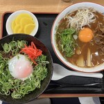 中華そば　やまきょう - ○中華そば玉子入　小800円　やまきょう丼400円
