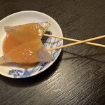 とんかつ桂 - サービスでいただいた田楽にホッと脱力。