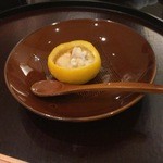 日本料理 太月 - 強肴　雲子柚子釜　茶碗蒸し2014-12