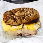 Black Seed Bagels - Ham Egg & Cheese
