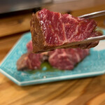 beef - 豪快はらみ(カット後)