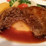 フライングトマトカフェ - ハンバーグ 肉汁～