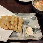 九州うまいもんと焼酎 芋蔵 - 辛子蓮根、大好き。焼酎に合う！