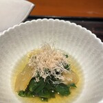 銀座 蟹みつ - 数の子とほうれん草のおひたし