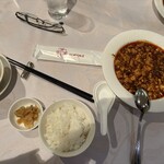 赤坂 四川飯店 - ランチセット　陳マーボドウフ