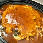 どんどん庵 - ウインナーほうれん草にスクランブルエッグトッピング