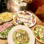 Risotto Cafe 東京基地 - 記念日プレート付きコース