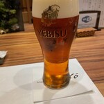 サカナキュイジーヌ・リョウ - エビスで乾杯