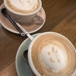 BAIGETSU café - ソイラテにラテアートしてくれました