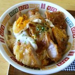 旭屋食堂 - 半カツ丼