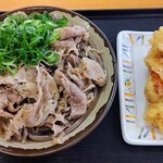 キリン - 料理写真:肉そば＆鶏天