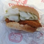 ケンタッキーフライドチキン - 今更だけどチキンフィレバーガーの中身