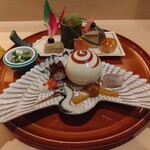 銀座 しのはら - 八寸、色とりどり