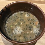 中華蕎麦 とみ田 - これほど美味しいスープ割を今まで飲んだことはありません。