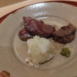 銀座 しのはら - 青首鴨焼き、胸と腿